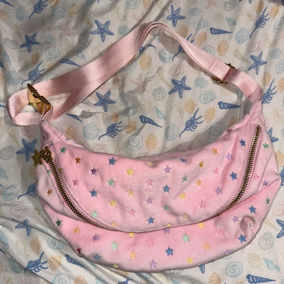 Stoney clover lane park and beach jumbo rainbow pastel stars Fanny pack - Picture 1 of 11